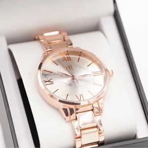 International Concepts INC Women's Bracelet Watch Marble Rose Gold 38MM